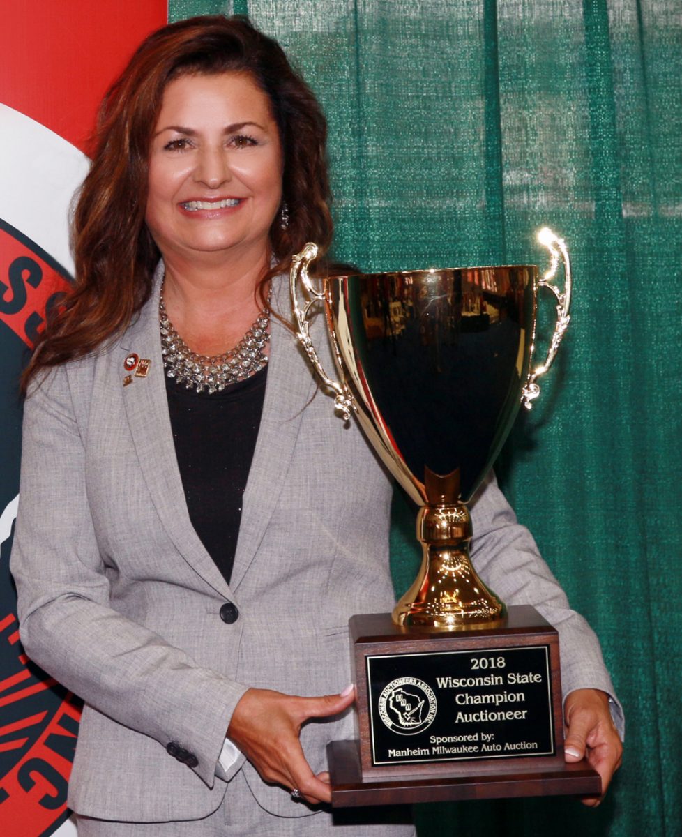 Kathy Packard Auctioneer of the Year trophy