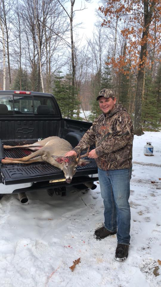 Tyler Monnot with his buck from the 2018 Gun Deer Season.