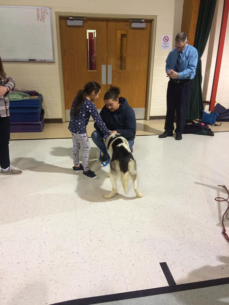 N-Crestwood Elementary Enjoyed Visit from Sled Dog Team 5-032519