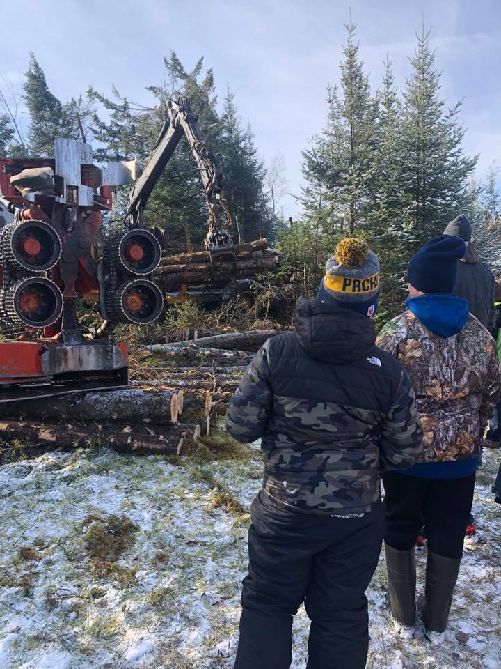 N-Antigo students visit logging site to learn about forestry industry 7-111119